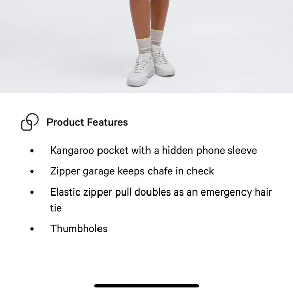 NWOT lululemon Scuba half-zip hoodie, Heathered Core Ultra Light Grey, XS/S. - Picture 8 of 10